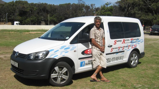 Sunnyacres Taxi Service, 6 seat airconditioned Volkswagen Caddie with reliable driver.